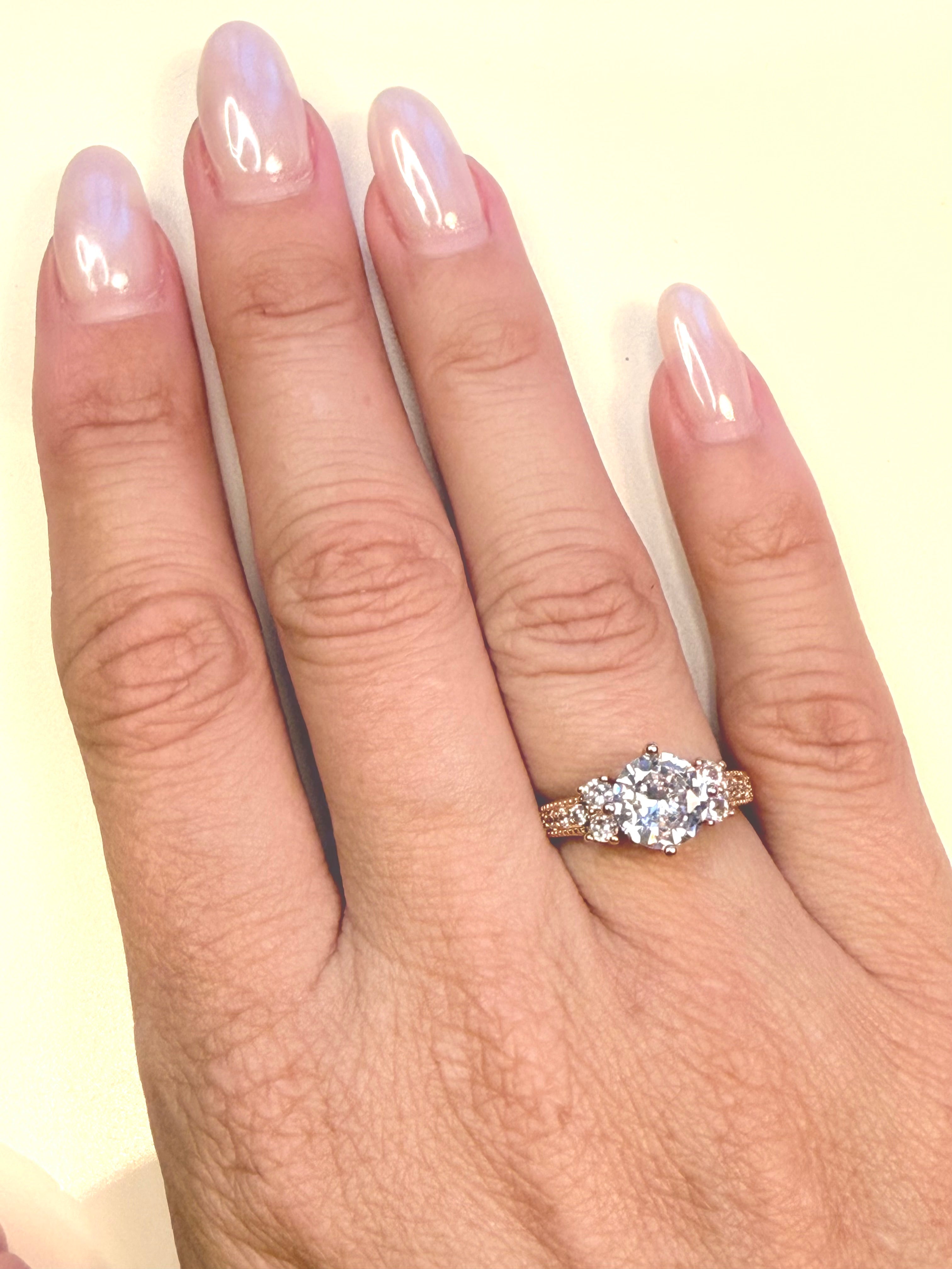 Elegant Round Zirconia Ring In Different Colours