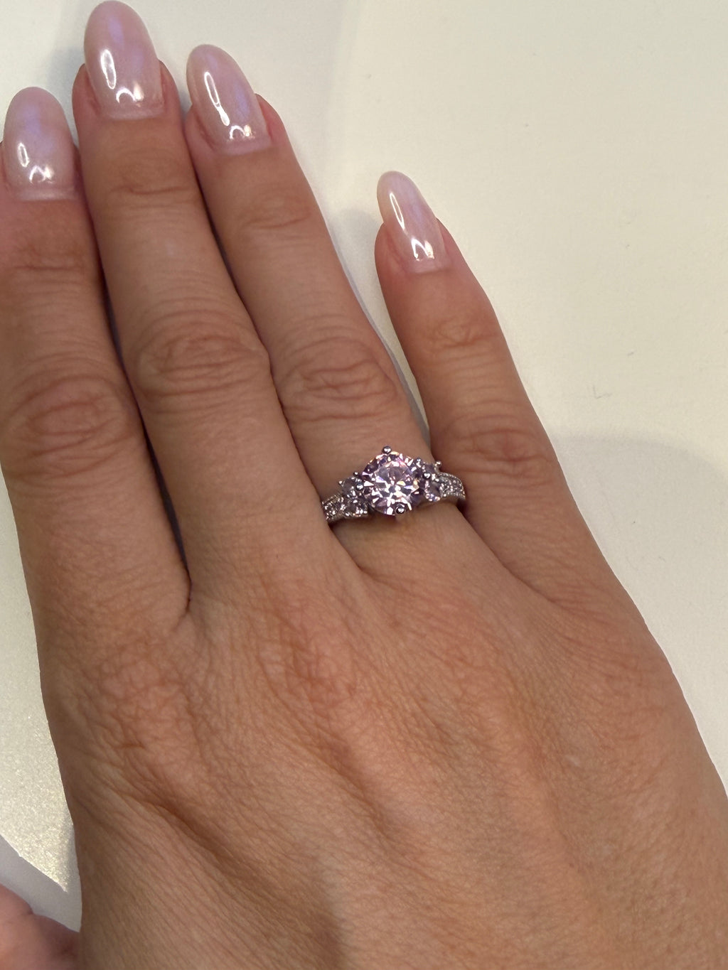 Elegant Round Zirconia Ring In Different Colours
