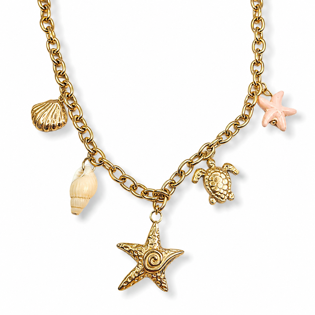 Coastal Charm – Necklace in 304 rustfree steel