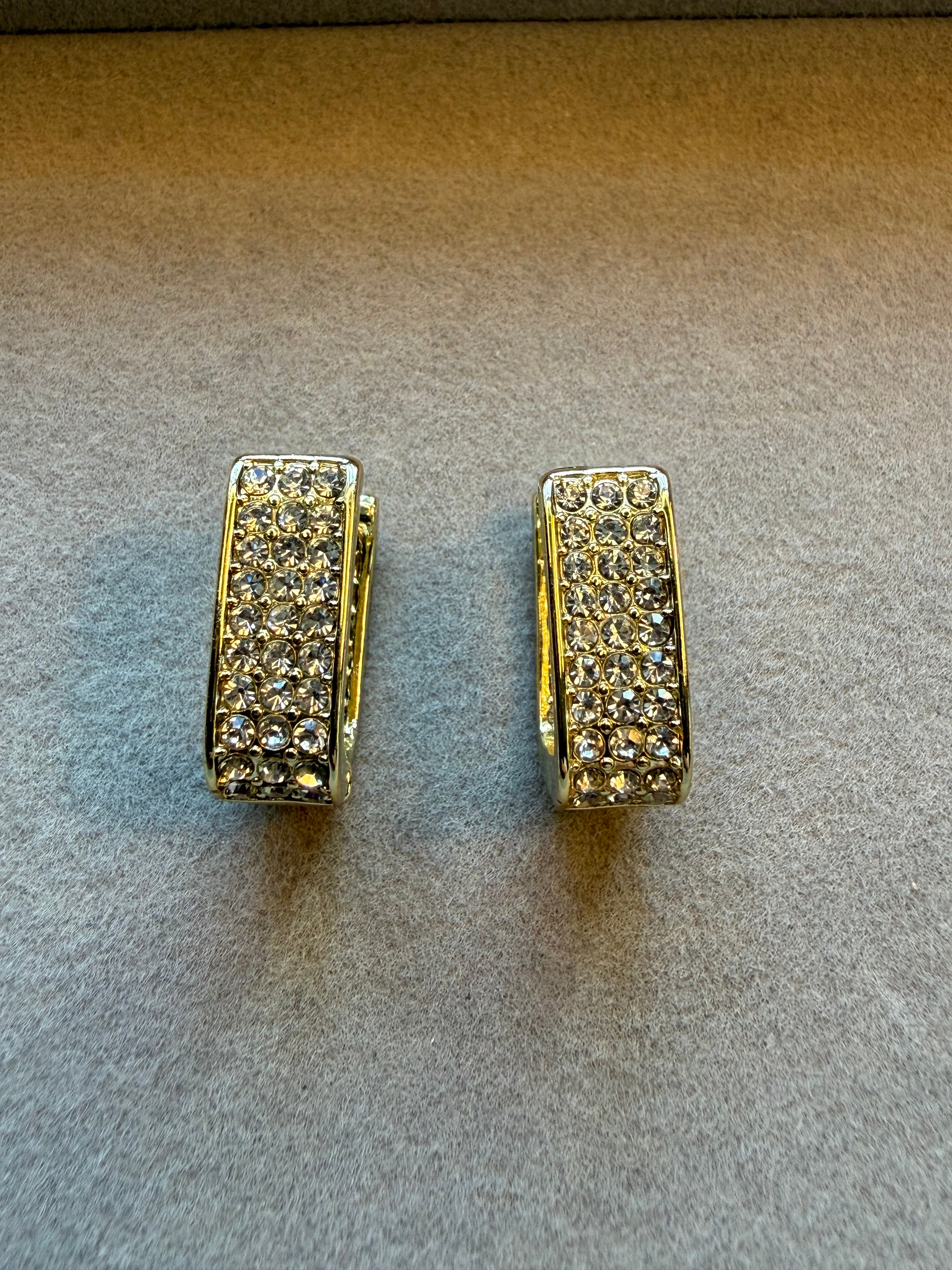 Ear Hoops with Strass