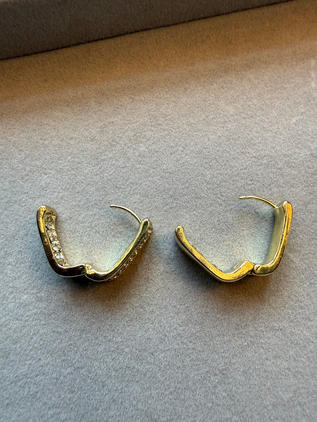 Ear Hoops with Strass