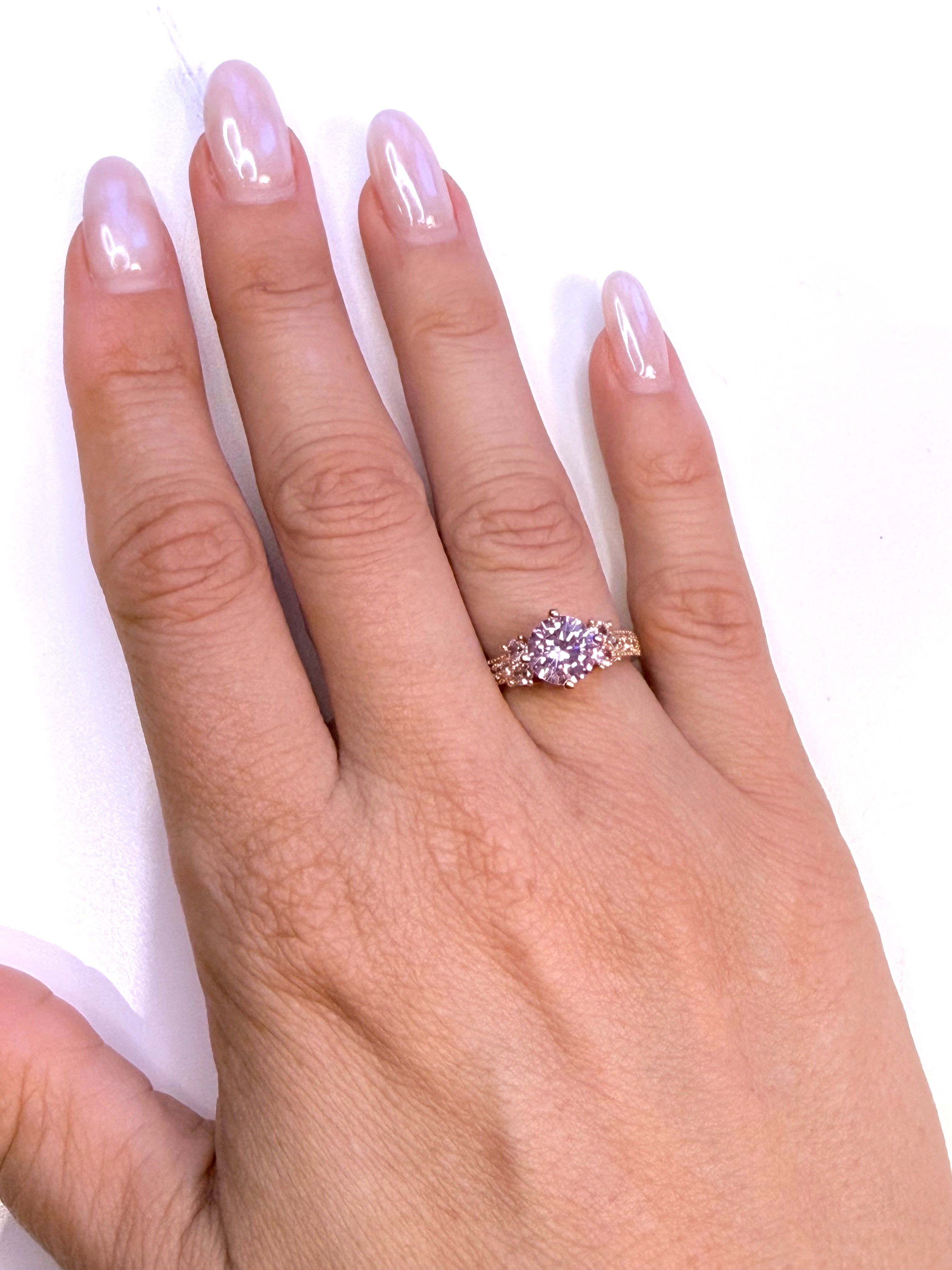Elegant Round Zirconia Ring In Different Colours