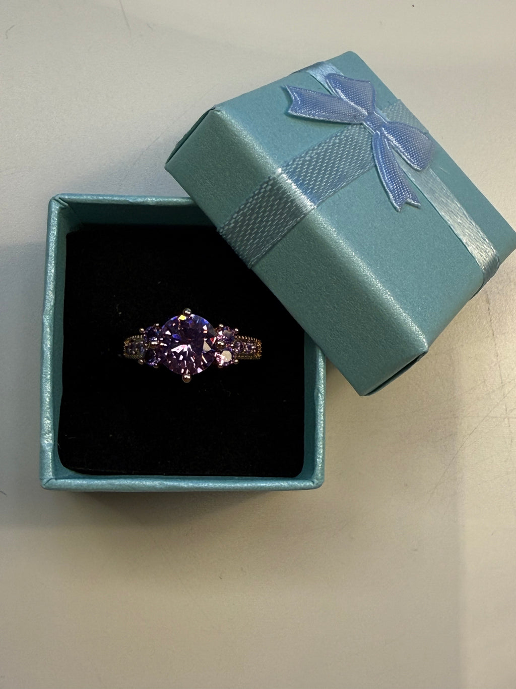 Elegant Round Zirconia Ring In Different Colours