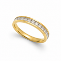Gold Plated Zirconia Eternity Ring